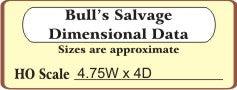 HO Scale Bar Mills Bull's Salvage #452 - MPM Hobbies