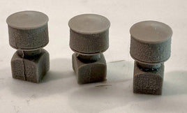 HO Scale Bar Mills Cylindrical Roof Vent 3 Pack #2026 - MPM Hobbies