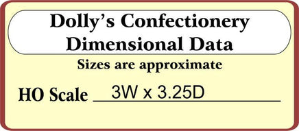 HO Scale Bar Mills Dolly's Confectionery #1240 - MPM Hobbies
