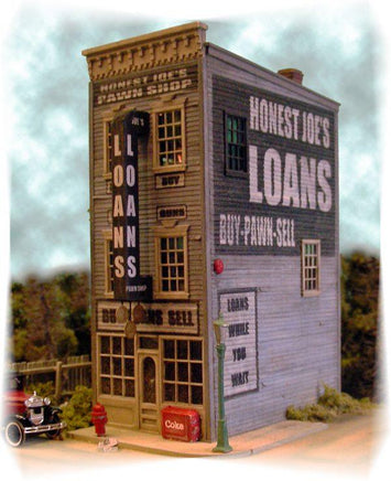 HO Scale Bar Mills Honest Joes Pawn And Loan #442 - MPM Hobbies