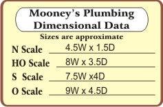 HO Scale Bar Mills Mooney's Plumbing #822 - MPM Hobbies