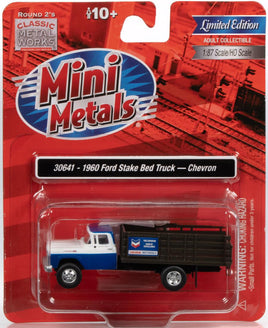 HO Scale Classic Metal Works 1960 Ford Stakebed Truck Chevron 30641 - MPM Hobbies