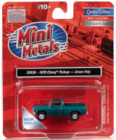 HO Scale Classic Metal Works 1979 Chevy Pickup Fleetside #2 Green 30636 - MPM Hobbies