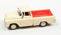 HO Scale Classic Metal Works '55 Chevy Pickup Cameo Ivory & Red 30622 - MPM Hobbies