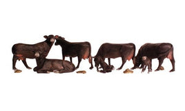 HO Woodland Black Angus Cows 1955 - MPM Hobbies
