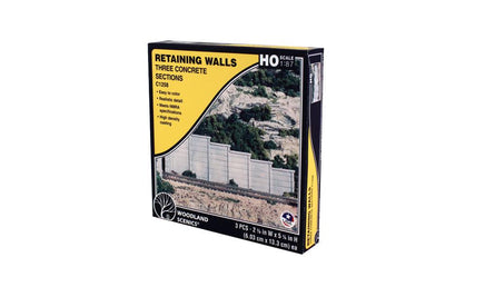 HO Woodland Concrete Retaining Wall 1258 - MPM Hobbies
