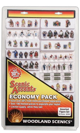 HO Woodland Economy Pack - Assorted Figure Set 2053 - MPM Hobbies