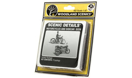 HO Woodland Motorcycles and Sidecar 228 - MPM Hobbies