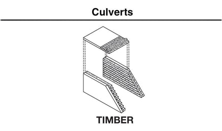 HO Woodland Timber Culvert 1265 - MPM Hobbies
