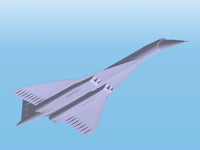 1/144 ICM Tupolev-144, Soviet Supersonic Passenger Aircraft