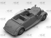 1/35 ICM Type 320 W142 Cabriolet Soft Top WWII German Staff Car Plastic Model Kit