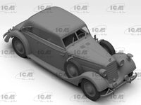1/35 ICM Type 320 W142 Cabriolet Soft Top WWII German Staff Car Plastic Model Kit
