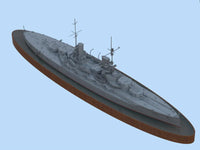 1/350 ICM Grober Kurfurst, WWI German Battleship