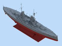 1/350 ICM Grober Kurfurst, WWI German Battleship