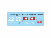 1/72 ICM U-Boat Type XXVIIB Seehund (early), WWII German Midget Submarine