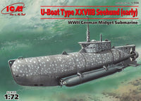 1/72 ICM U-Boat Type XXVIIB Seehund (early), WWII German Midget Submarine