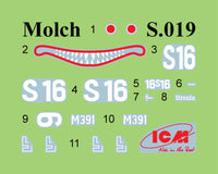 1/72 ICM U-Boat Midget Submarine MOLCH Plastic Model Kit