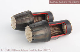 1/48 KA Models F/A-18E/F NOZZLE & AFTER BURNER SET (CLOSED) for Revell