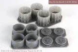 1/48 KA Models B-1B GE EXHAUST NOZZLE & AFTER BURNER SET (OPENED) for Revell