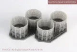 1/48 KA Models B-1B GE EXHAUST NOZZLE & AFTER BURNER SET (OPENED) for Revell