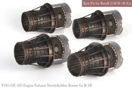 1/48 KA Models B-1B GE EXHAUST NOZZLE & AFTER BURNER SET (CLOSED) for Revell