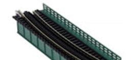 N Kato Unitrack Single Curve Girder Bridge, Green - 448mm (17.6") Radius 15º-20466 - MPM Hobbies