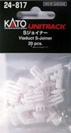 N Kato S-Joiner Viaduct Connector 20 pcs 24817 - MPM Hobbies