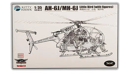 1/35 Kitty Hawk AH-6J/MH-6J Little Bird (with figures) Plastic Model Kit - MPM Hobbies