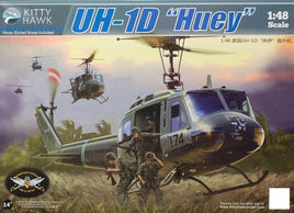 1/48 Kitty Hawk UH-1D Huey Helicopter Plastic Model Kit - MPM Hobbies