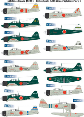 1/48 Lifelike Decals Zero p-1