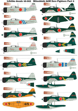 1/48 Lifelike Decals Zero p-2 - MPM Hobbies