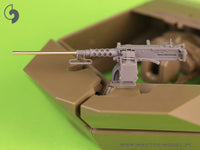1/35 Master Model Browning M2HB .50 cal (12,7mm) - for M10 Tank Destroyer (D70627 cradle with small 50 round ammo can D68375) - MPM Hobbies