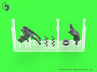 1/35 Master Model Browning M2HB .50 cal (12,7mm) - for M10 Tank Destroyer (D70627 cradle with small 50 round ammo can D68375) - MPM Hobbies