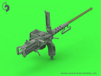 1/35 Master Model Browning M2HB .50 cal (12,7mm) - for M10 Tank Destroyer (D70627 cradle with small 50 round ammo can D68375) - MPM Hobbies