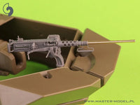 1/35 Master Model Browning M2HB .50 cal (12,7mm) - for M10 Tank Destroyer (D70627 cradle with small 50 round ammo can D68375) - MPM Hobbies