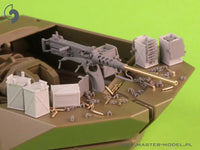 1/35 Master Model Browning M2HB .50 cal (12,7mm) - for M10 Tank Destroyer (D70627 cradle with small 50 round ammo can D68375) - MPM Hobbies