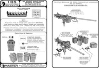 1/35 Master Model Early small (50 round) ammunition cans (D68375) for Browning M2HB .50 cal machine gun (6 pcs) - CLOSED - MPM Hobbies