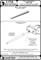 1/72 Master Model M10 Tank Destroyer- 3-inch M7 (76.2 mm) gun barrel - MPM Hobbies
