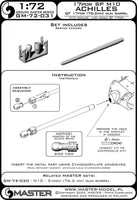 1/72 Master Model 17pdr SP M10 "Achilles" - Ordnance QF 17pdr (76.2mm) gun barrel - MPM Hobbies