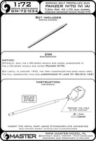 1/72 Master Model Panzer IV/70 (A) & (V) - 7.5cm PaK 42 L/70 gun barrel - MPM Hobbies