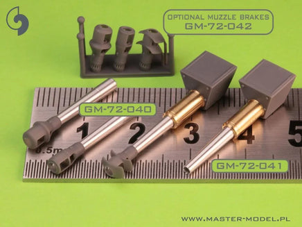 1/72 Master Model Muzzle brakes for 10.5cm leFH 18(M). leFH 18/40. StuH 42 (used in towed artillery and vehicles e.g. Wespe. StuH 42) - MPM Hobbies