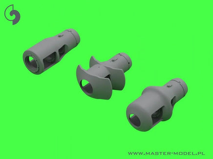 1/72 Master Model Muzzle brakes for 10.5cm leFH 18(M). leFH 18/40. StuH 42 (used in towed artillery and vehicles e.g. Wespe. StuH 42) - MPM Hobbies