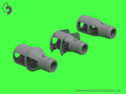 1/72 Master Model Muzzle brakes for 10.5cm leFH 18(M). leFH 18/40. StuH 42 (used in towed artillery and vehicles e.g. Wespe. StuH 42) - MPM Hobbies