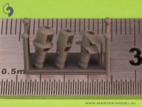 1/72 Master Model Muzzle brakes for 10.5cm leFH 18(M). leFH 18/40. StuH 42 (used in towed artillery and vehicles e.g. Wespe. StuH 42) - MPM Hobbies