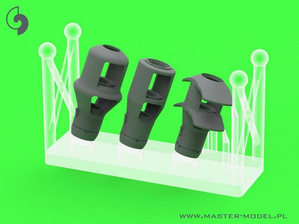 1/72 Master Model Muzzle brakes for 10.5cm leFH 18(M). leFH 18/40. StuH 42 (used in towed artillery and vehicles e.g. Wespe. StuH 42) - MPM Hobbies