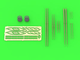 1/350 Master Model SMS Viribus Unitis - masts yards and other turned and resin parts set (for Trumpeter kit)