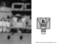 1/350 Master Model French Light Cruiser Marseillaise armament - 152mm (9pcs), 90mm (8pcs), 13,2mm (8pcs) barrels with resin mounts (for Trumpeter kit)