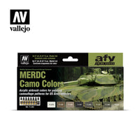 Vallejo 17ml Set of 8 MERDC Camo Colors - 71202