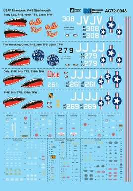 1/72 Microscale USAF Phantoms - F-4E Sharkmouth