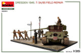 1/35 Miniart Dresden 1945. T-34/85 FIELD REPAIR. BIG SET